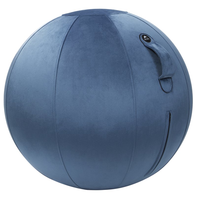 ALBA Zitbal velours smaragdgroen 65cm